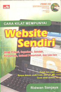 CARA KILAT MEMPUYAI WEBSITE SENDIRI